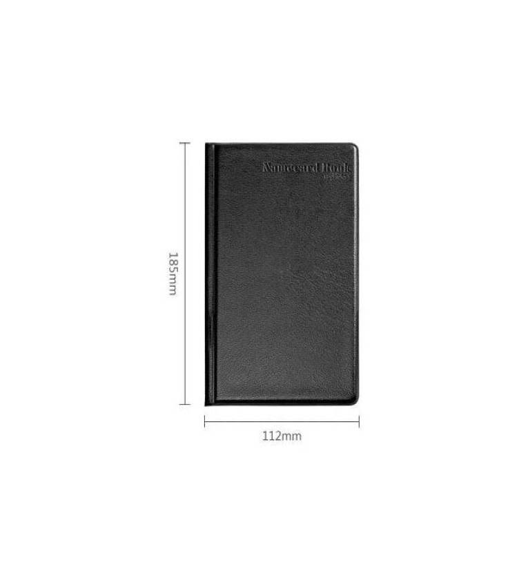 Deli Album et porte de carte de visite noir 180 cartes
